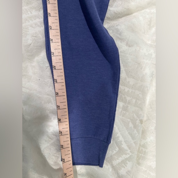 Zella Blue Track Pants with Elastic Waistband joggers back zip pocket - Picture 5 of 7